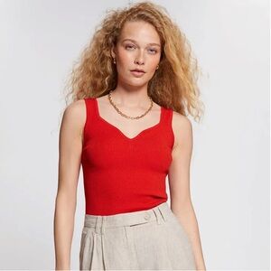 & Other Stories Vibrant Red Tank Top. Size M